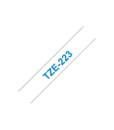 Brother TZe-223 Laminated tape Blue on White TZe 8 m 0.9 cm