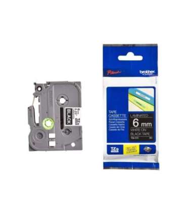 Brother TZe-315 Laminated tape White on Black TZe 8 m 0.6 cm