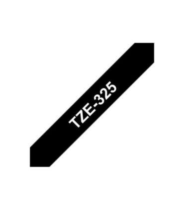 Brother TZe-325 Laminated Tape White on Black TZe 8 m 9 cm