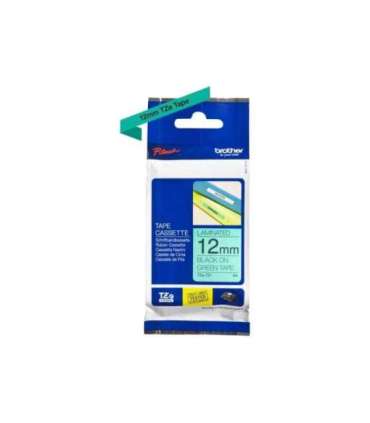 Brother TZe-731 Laminated Tape Black on Green TZe 8 m 1.2 cm