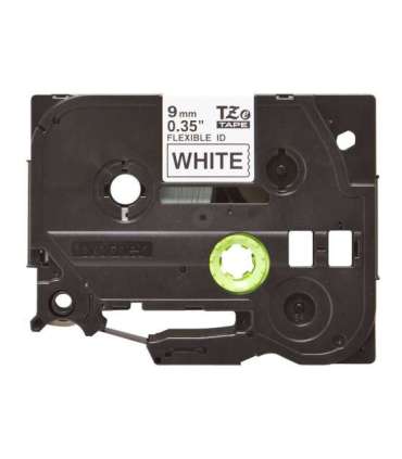 Brother TZe-FX221 Flexible ID Laminated Tape Black on White TZe 8 m 0.9 cm