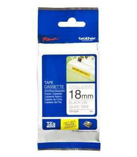 Brother TZe-S241 Strong Adhesive Laminated Tape Black on White TZe 8 m 1.8 cm
