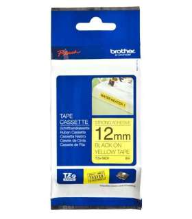 Brother TZe-S631 Strong Adhesive Laminated Tape Black on Yellow TZe 8 m 1.2 cm