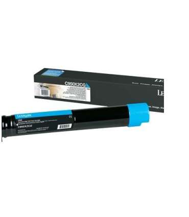 Lexmark C950X2CG C950 Cyan Extra High Yield Toner Cartridge Cartridge Cyan