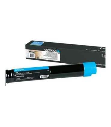 Lexmark C950X2CG C950 Cyan Extra High Yield Toner Cartridge Cartridge Cyan