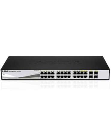 D-LINK DGS-1210-20, Gigabit Smart Switch with 16 10/100/1000Base-T ports and 4 Gigabit MiniGBIC (SFP) ports, 802.3x Flow