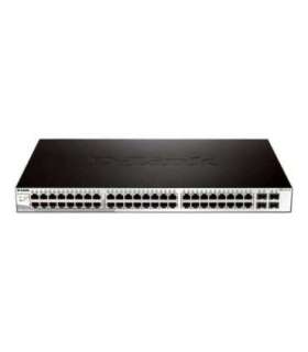 D-LINK DGS-1210-52, Gigabit Smart Switch with 48 10/100/1000Base-T ports and 4 Gigabit MiniGBIC (SFP) ports, 802.3x Flow