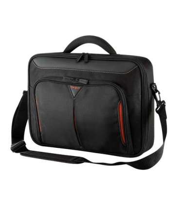Targus Classic Fits up to size 14 " Messenger - Briefcase Black/Red Shoulder strap