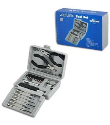 Logilink Tool Set, 25pcs Incl. transport boxThe set includes6x micro screwdrivers1x micro cutter1x mini telephone