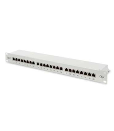 Digitus Patch Panel DN-91524S White Category: CAT 5e Ports: 24 x RJ45 Retention strength: 7.7 kg Insertion