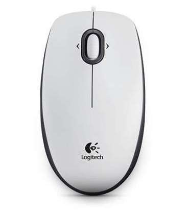 Logitech B100 Portable Optical Mouse White