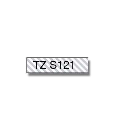 Brother TZe-S121 Strong Adhesive Laminated Tape Black on Clear TZe 8 m 9 cm