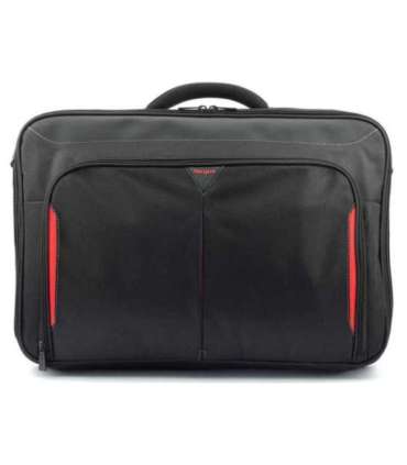 Targus CN418EU Clamshell Laptop Bag Briefcase Black/Red 17-18 " Shoulder strap