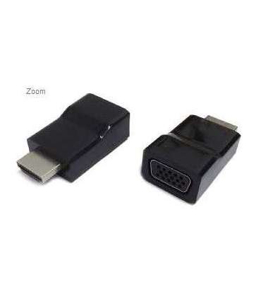 Gembird HDMI to VGA adapter, single port Black HDMI VGA