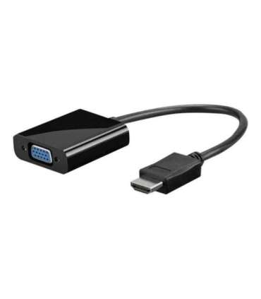 Goobay HDMI/VGA adapter, nickel plated 68793 Black HDMI male (type A) VGA female (15-pin)