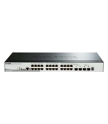 D-Link Switch DGS-1510-28P Web Management Rack mountable Gigabit Ethernet (copper) ports quantity 24 SFP