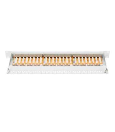 Digitus Patch Panel DN-91624S White Category: CAT 6 Ports: 24 x RJ45 Retention strength: 7.7 kg Insertion