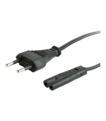 Cablexpert Power cord (C7), VDE approved Black Power plug type C