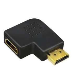 HDMI Adapter, AM to AF in 90 degree flat angled Logilink