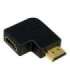 HDMI Adapter, AM to AF in 90 degree flat angled Logilink