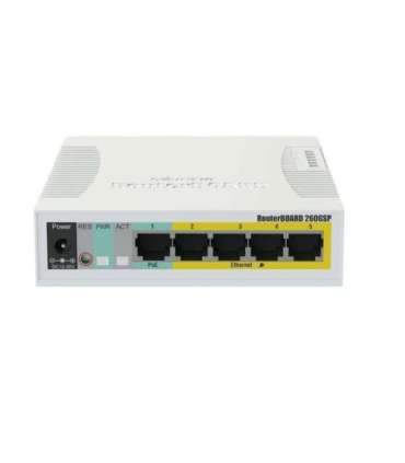 Cloud Router Switch RB260GSP 1000 Mbit/s Ethernet LAN (RJ-45) ports 5 12 month(s)