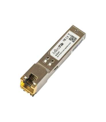 MikroTik S-RJ01 SFP Copper RJ-45 10/100/1000 Mbit/s Maximum transfer distance 100 m 0 to +85C