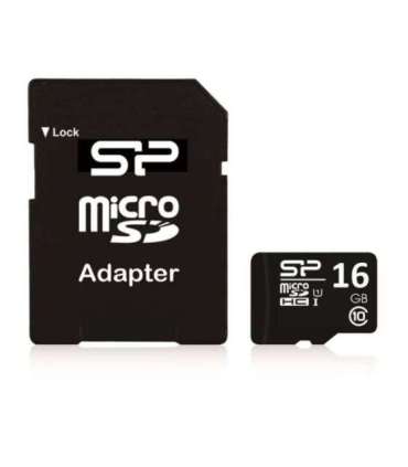 Silicon Power 16 GB MicroSDHC Flash memory class 10 SD adapter