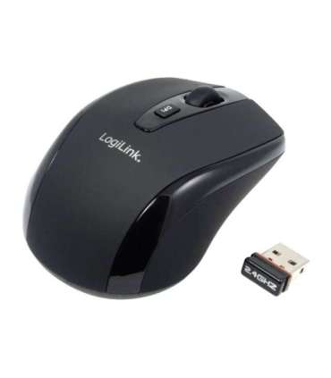 Logilink Maus optisch Funk 2.4 GHz 2.4GH wireless mini mouse with autolink wireless Black