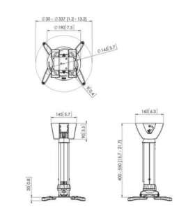 Vogels Projector Ceiling mount PPC1540W Maximum weight (capacity) 15 kg White