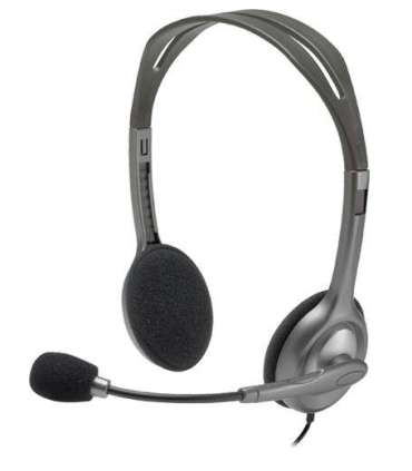Logitech Stereo headset H111 Built-in microphone 3.5 mm Grey
