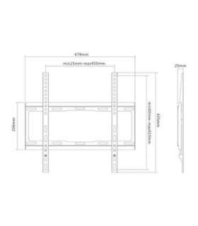 Sunne Wall mount 32-55-EF Fixed 32-55 " Maximum weight (capacity) 40 kg Black