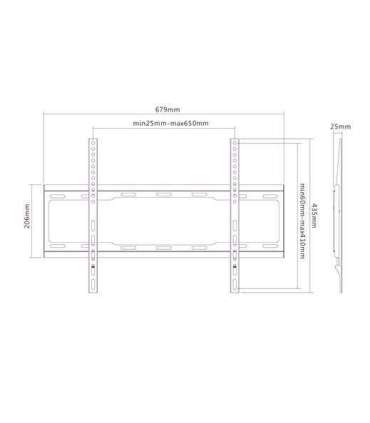 Sunne Wall mount 37-70-EF Fixed 37-70 " Maximum weight (capacity) 40 kg Black