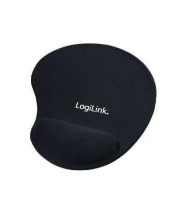 Mousepad with Gel Wrist Rest Support, Logilink ID0027 Black