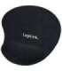 Mousepad with Gel Wrist Rest Support, Logilink ID0027 Black