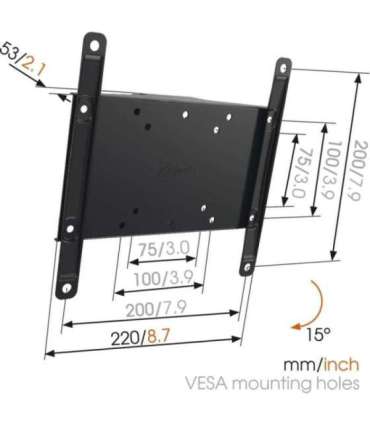 Vogels Wall mount MA2010-A1 Tilt Tilt 26-40 " Maximum weight (capacity) 30 kg Black