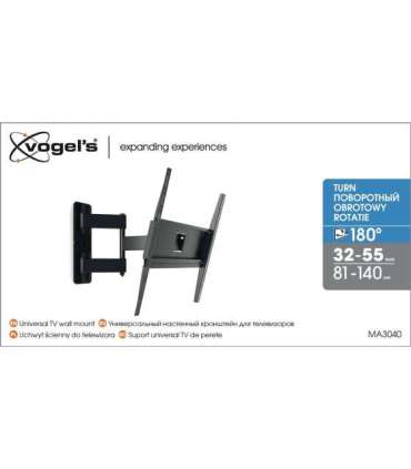 Vogels Wall mount MA3040-A1 Full Motion 32-65 " Maximum weight (capacity) 25 kg Black