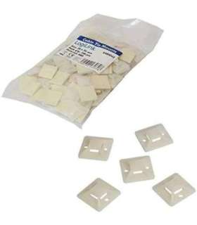 Cable Tie Mounts 20x20 mm KAB0042 Self-adhesive, for cable ties