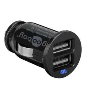 Twin USB Car Charger (2x USB) Goobay Goodbay Dual USB car charger 2,1A 5 V