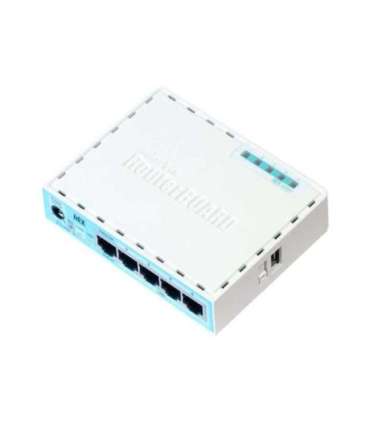 Mikrotik Wired Ethernet Router (No Wifi) RB750Gr3, hEX, Dual Core 880MHz CPU, 256MB RAM, 16 MB (MicroSD), 5xGigabit LAN,