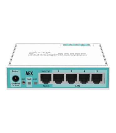 Mikrotik Wired Ethernet Router (No Wifi) RB750Gr3, hEX, Dual Core 880MHz CPU, 256MB RAM, 16 MB (MicroSD), 5xGigabit LAN,