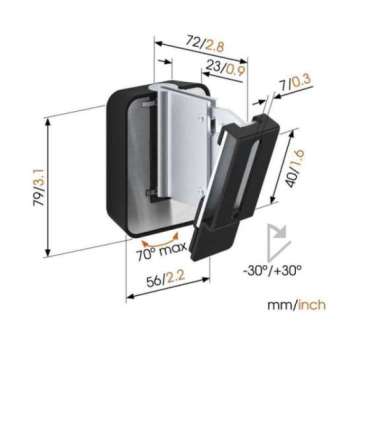 Vogels Loundspeaker Mount Turn, Tilt Maximum weight (capacity) 5 kg Black