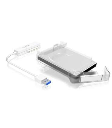 Raidsonic ICY BOX Adapter cable with protective a cover for 2.5" SATA hard disks to USB 3.0, blue Access LED SATA