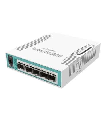 MikroTik Cloud Router Switch CRS106-1C-5S Web Management Desktop SFP ports quantity 5 12 month(s) 12