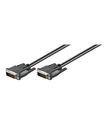 Goobay DVI-D FullHD cable Dual Link, nickel plated DVI-D male Dual-Link (24+1 pin) DVI-D male Dual-Link (24+1 pin)