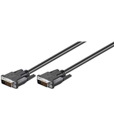 Goobay DVI-D FullHD cable Dual Link, nickel plated DVI-D male Dual-Link (24+1 pin) DVI-D male Dual-Link (24+1 pin)