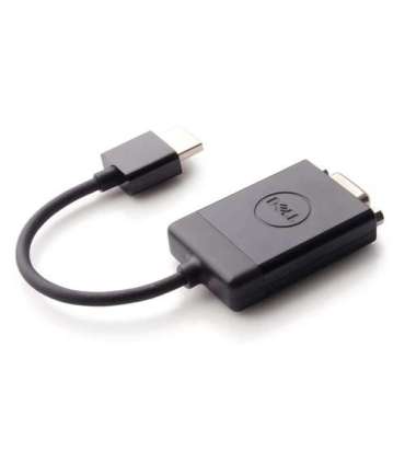 Dell Adapter HDMI to VGA 470-ABZX Black HDMI - Male HD-15 (VGA) - Female