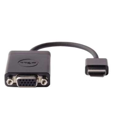 Dell Adapter HDMI to VGA 470-ABZX Black HDMI - Male HD-15 (VGA) - Female