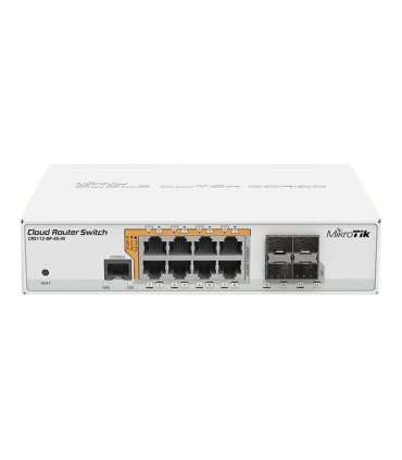 MikroTik Cloud Router Switch CRS112-8P-4S-IN Web managed Desktop Gigabit Ethernet (copper) ports quantity 8 |