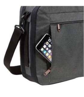 Case Logic Era Hybrid Briefcase Fits up to size 15.6 " Messenger - Briefcase/Backpack Obsidian Shoulder strap