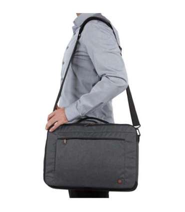 Case Logic Era Hybrid Briefcase Fits up to size 15.6 " Messenger - Briefcase/Backpack Obsidian Shoulder strap